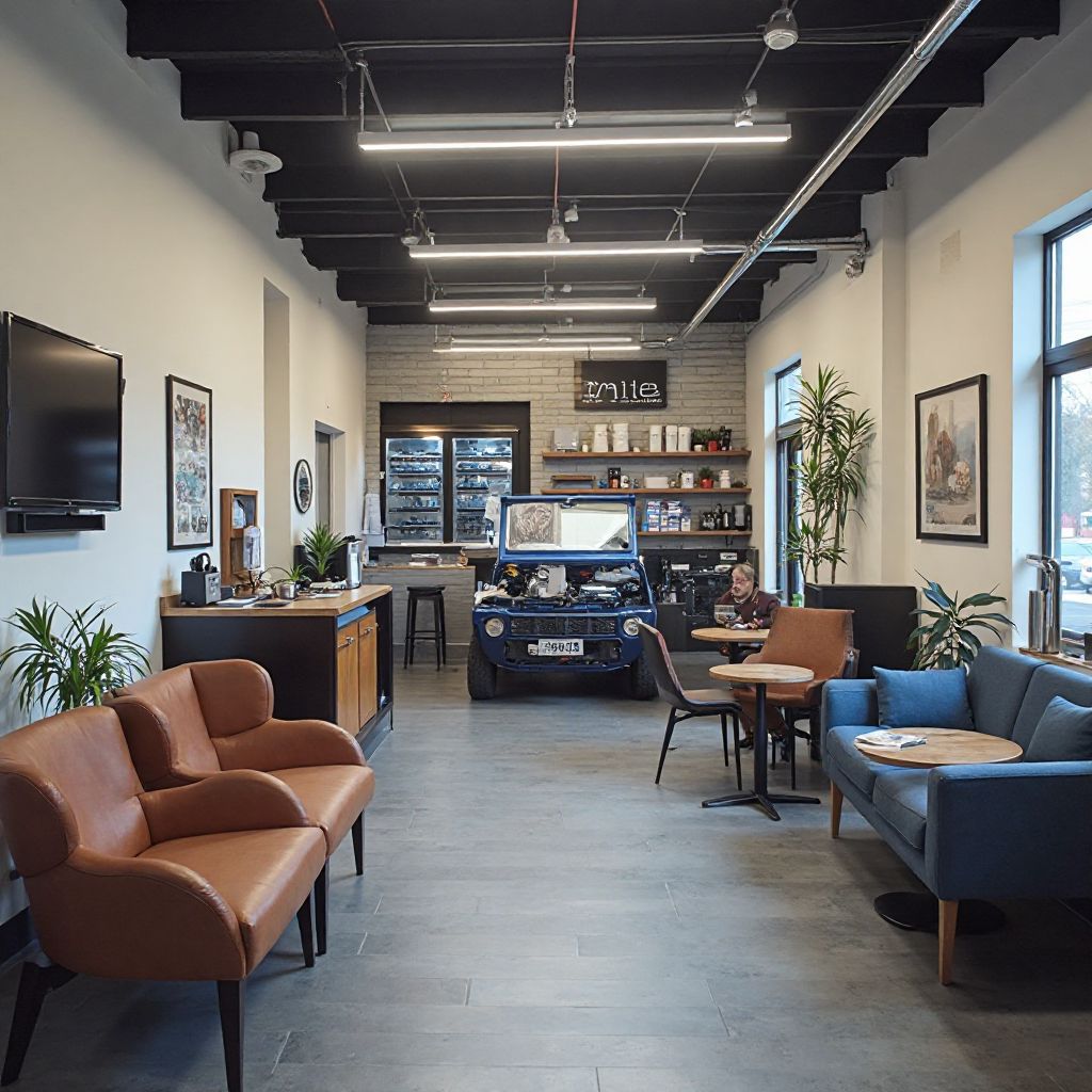 Customer waiting area